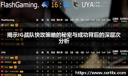 揭示IG战队快攻策略的秘密与成功背后的深层次分析