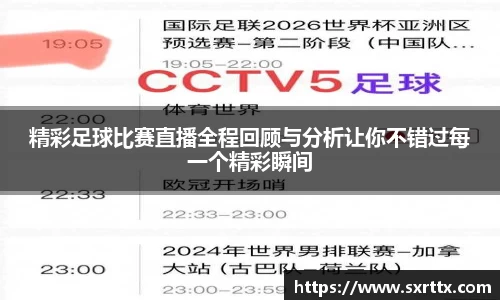 精彩足球比赛直播全程回顾与分析让你不错过每一个精彩瞬间